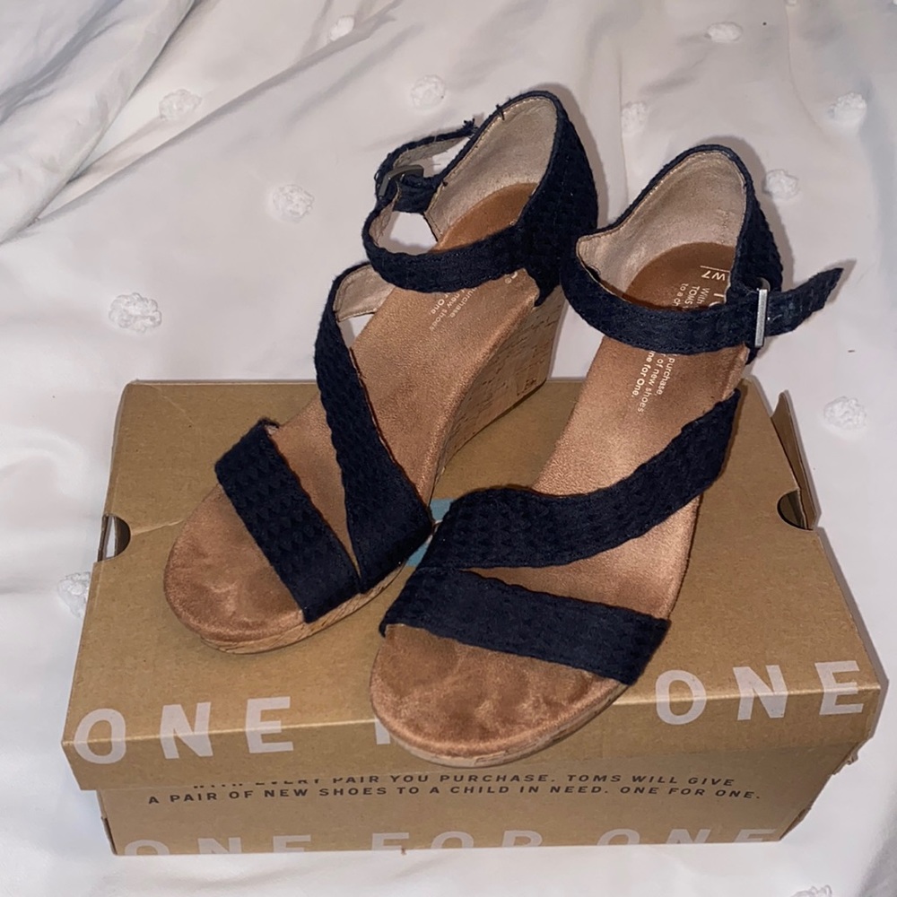Toms Clarissa Sandal Wedge